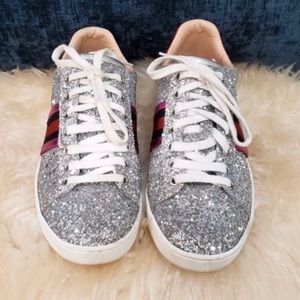 GUCCI ACE GLITTER SNEAKERS